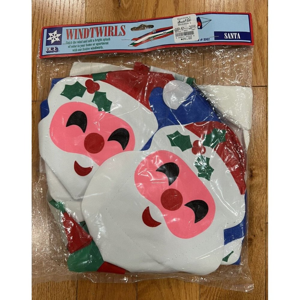Vintage Windtwirls Santa 1993 NOS